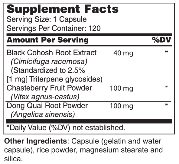 Black Cohosh Plus