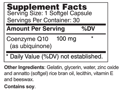 CoEnzyme Q10 100 mg