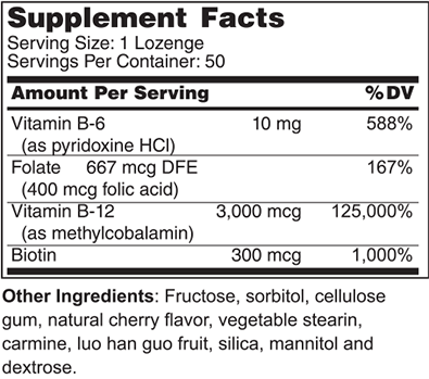 Methyl B-12 Lozenges 3000 mcg
