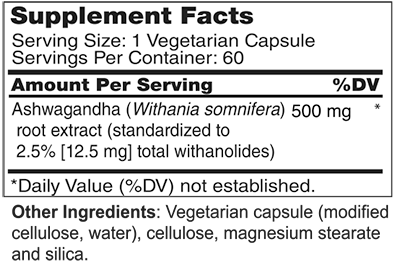 Ashwagandha Extract 500 mg