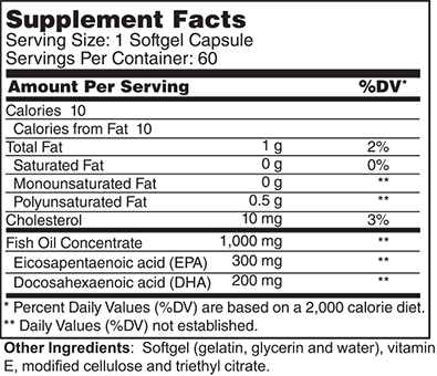 Omega-3 Fish Oil Enteric Coated (HP)