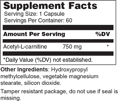 Acetyl-L-Carnitine 750 mg