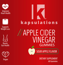 Load image into Gallery viewer, Apple Cider Vinegar Gummies by Kapsulations
